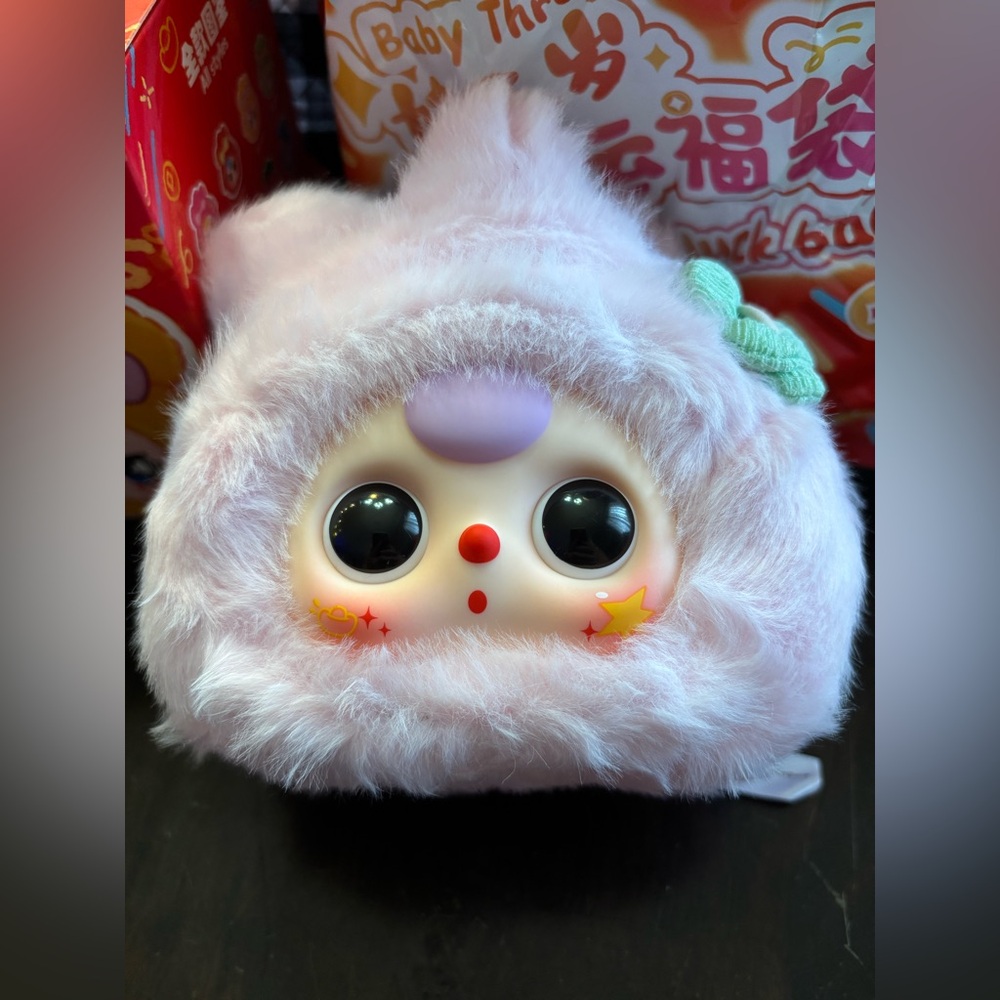 BB3 Baby Three Pink Good Luck Bag Plush - New With Tags